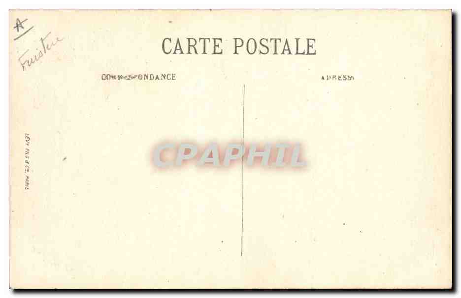CPA Folklore Jeune fille de Douarnenez en costume de fete  — Verso