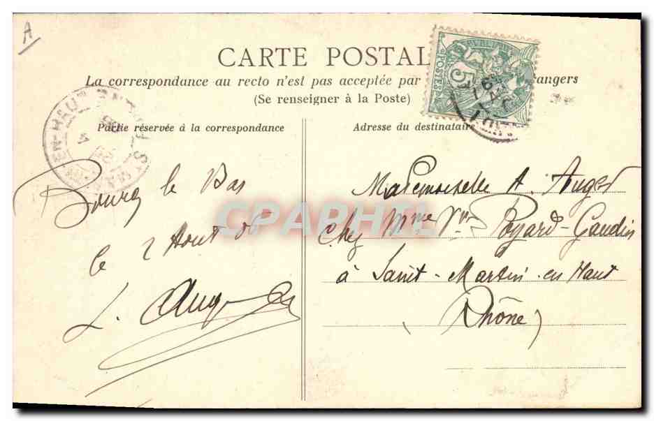 CPA Folklore Costume de Piriac Une grand mere  — Verso