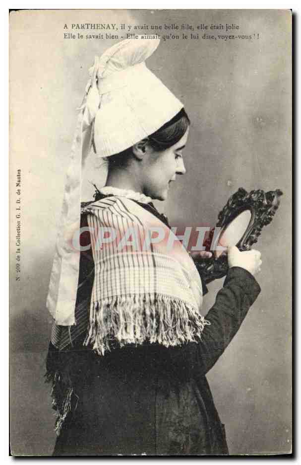 CPA Folklore Parthenay 