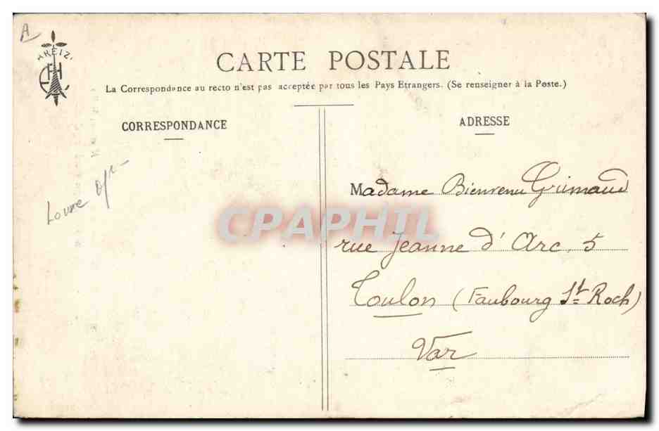 CPA Folklore Coiffes du pays Guerandais  — Verso