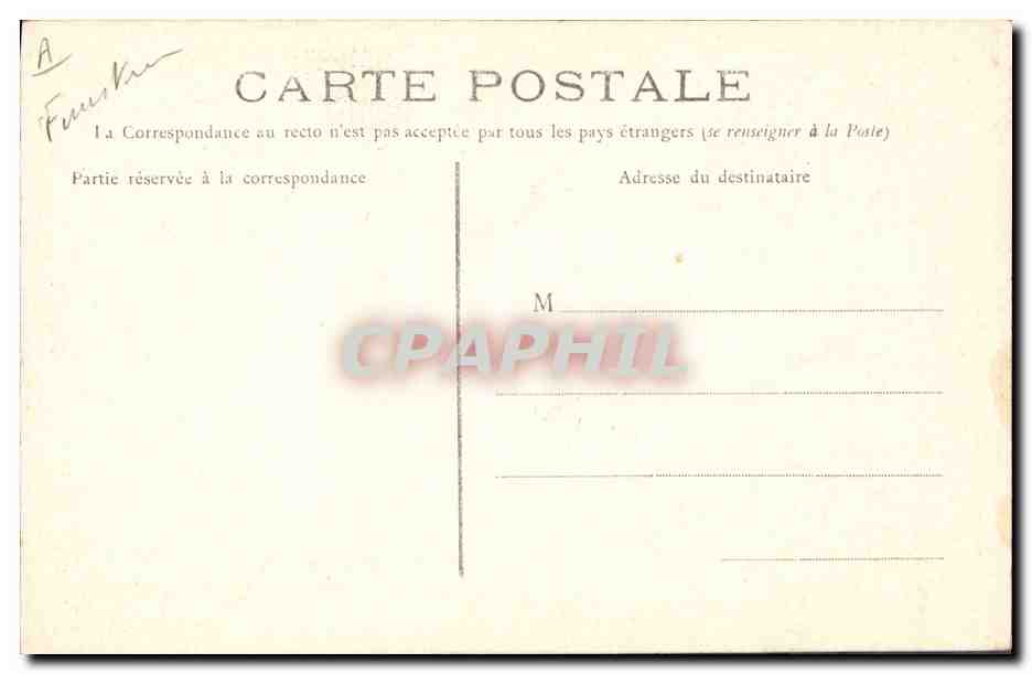 CPA Folklore Coiffe de l'Ile de Sein  — Verso