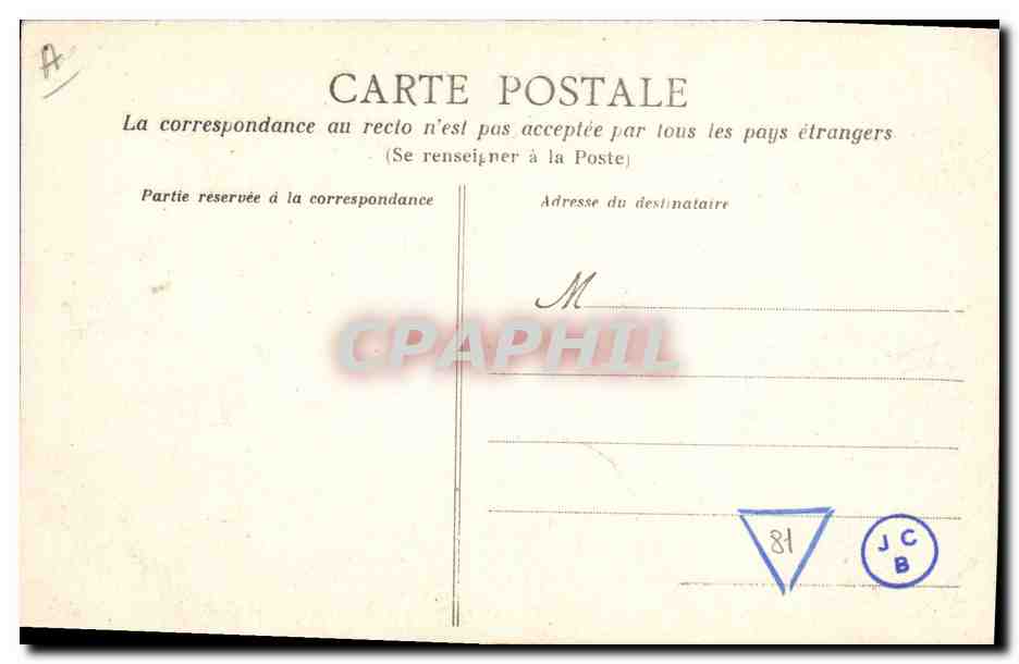CPA Folklore Coiffe de Redon  — Verso
