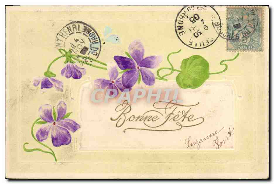 CPA Fantaisie Fleurs 