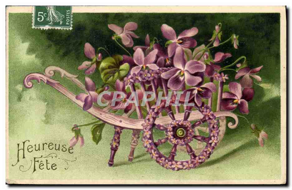 CPA Fantaisie Fleurs 