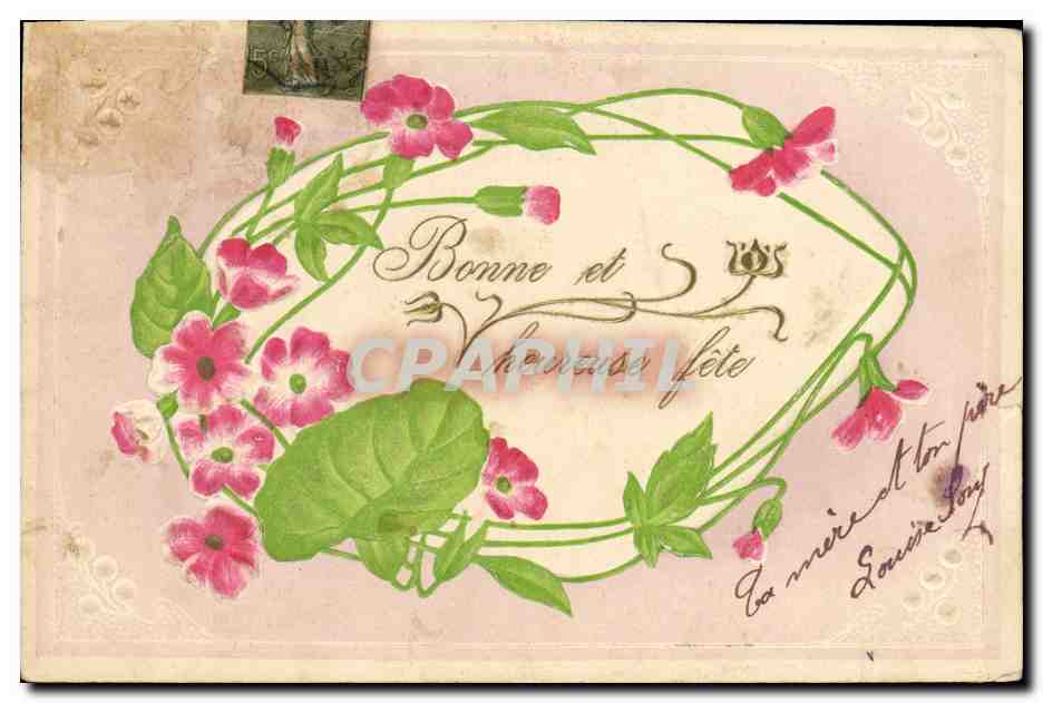 CPA Fantaisie Fleurs 
