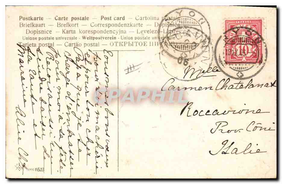 CPA Fantaisie Enfants Hollande Moulin a vent  — Rückseite