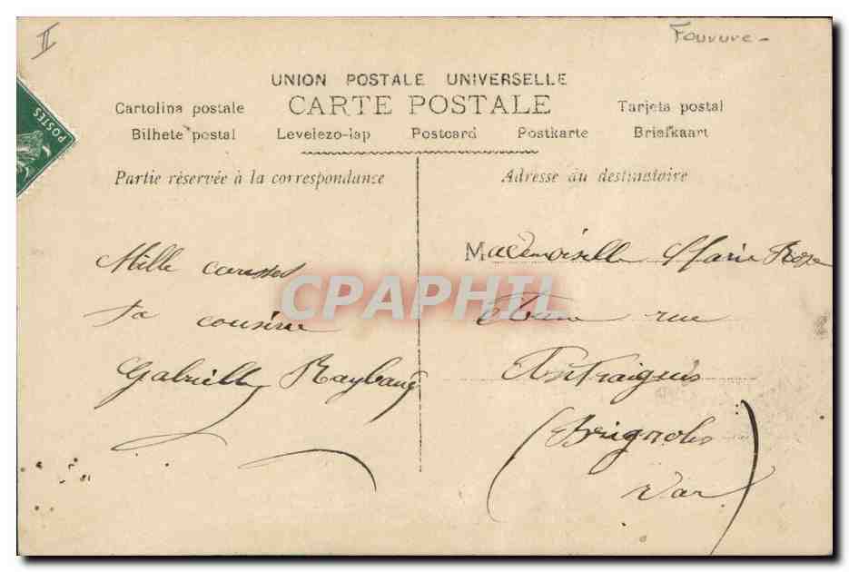 Femme en chapeau fourré — Bonne Année — PHEBUS n°3206 — Rückseite