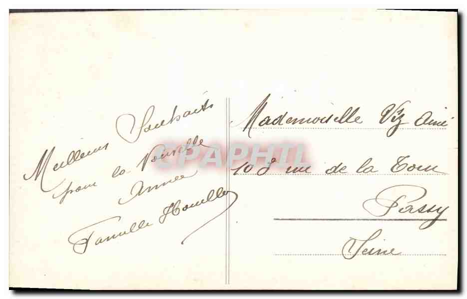 CPA Fantaisie Femme Fourrure  — Rückseite