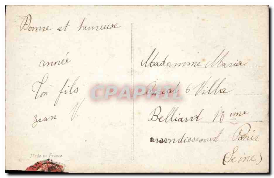 CPA Fantaisie Femme Fourrure  — Rückseite