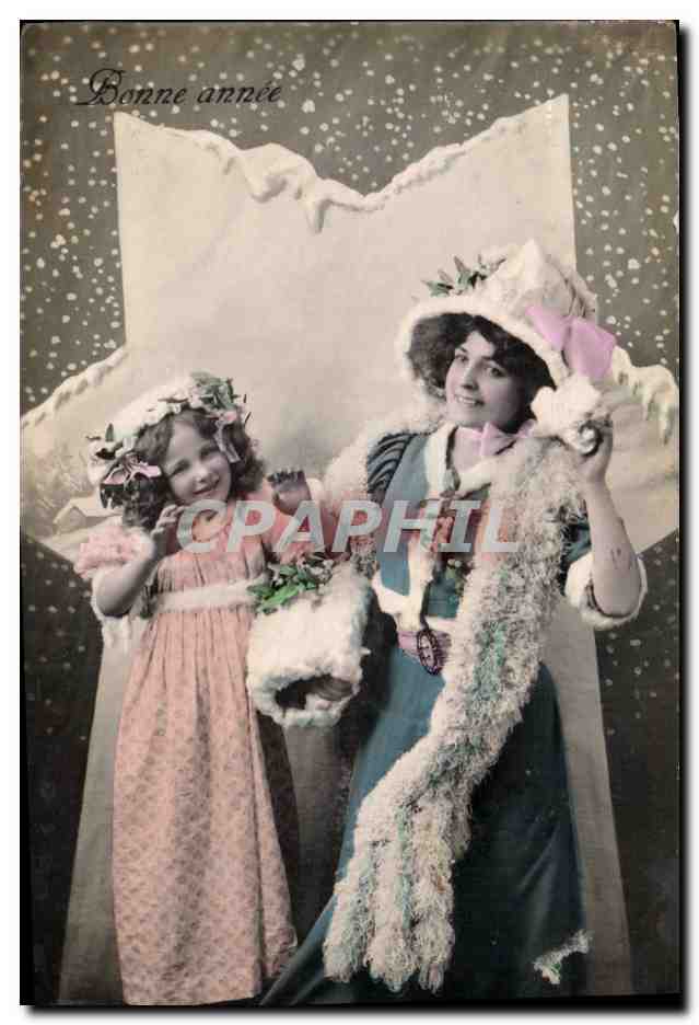 CPA Fantaisie Femme Enfant 