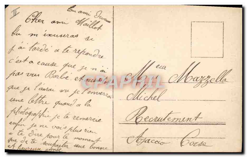 CPA Fantaisie Femme Fourrure  — Rückseite