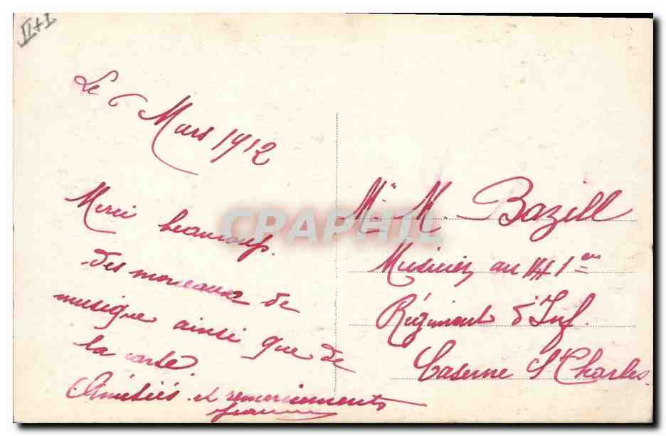 CPA Fantaisie Femme Fourrure  — Back