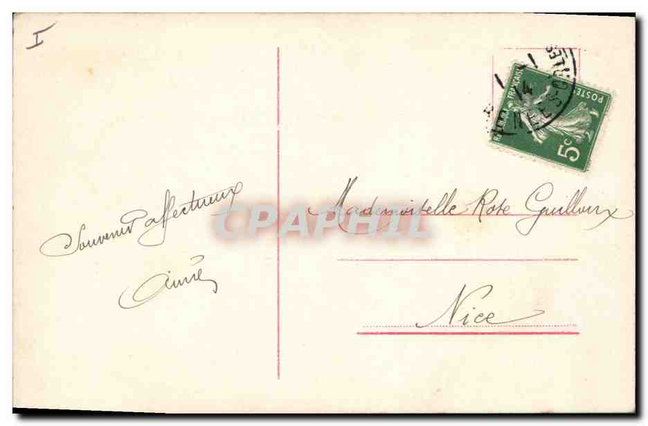 CPA Fantaisie Femme Fourrure  — Rückseite