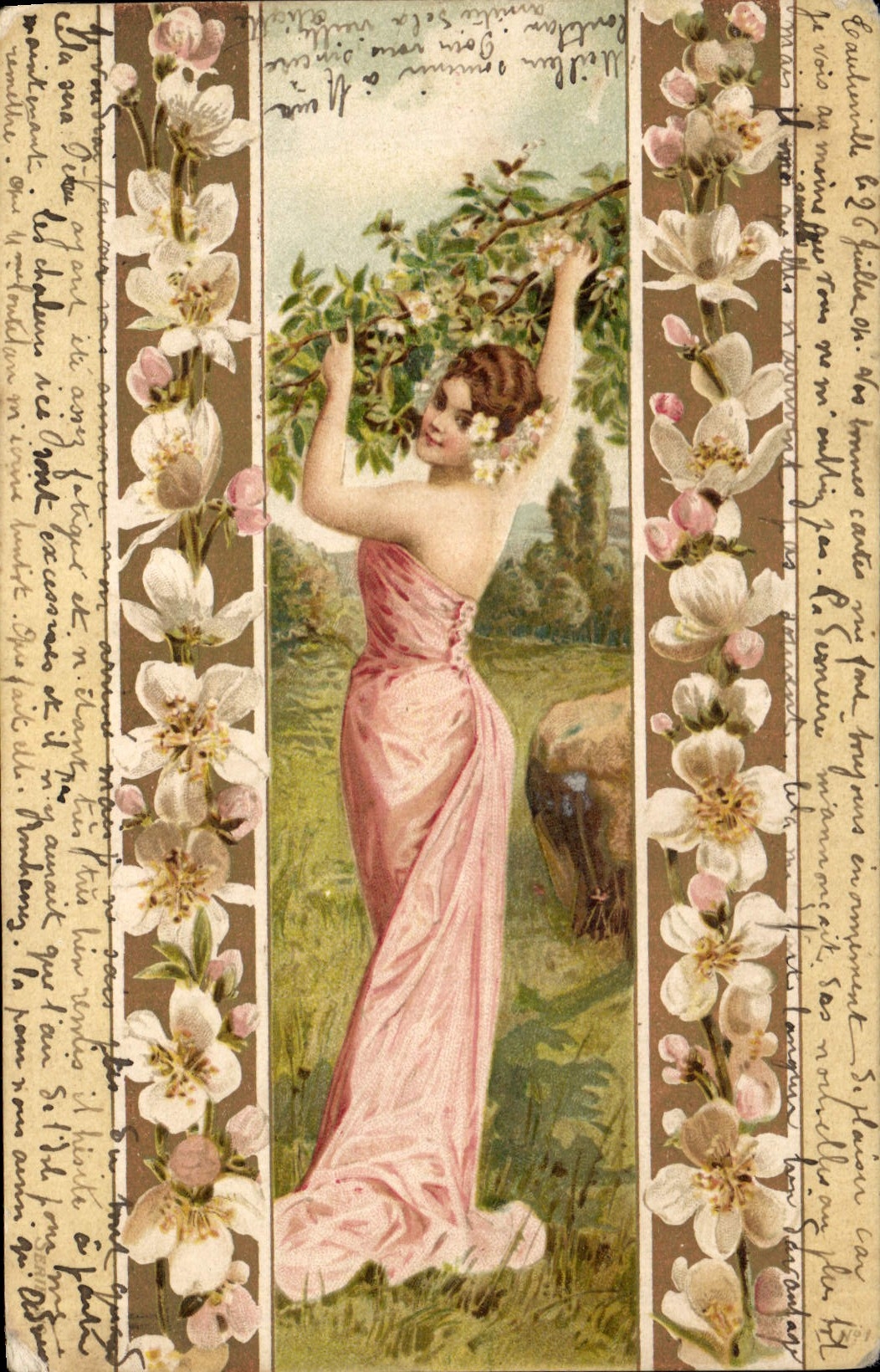 CPA Fantaisie Illustrateur Femme 