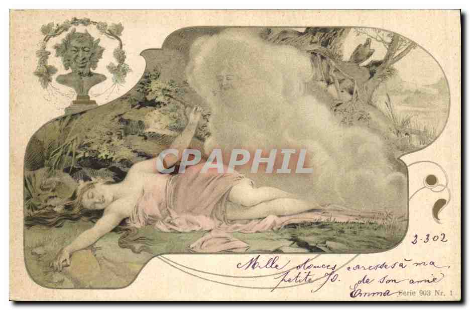 CPA Fantaisie Illustrateur Femme Diable 