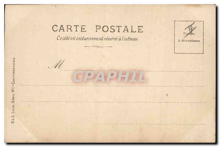 CPA Delcasse  — Verso