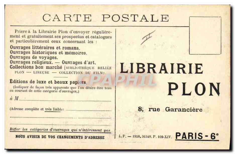 Germaine Acremant — Auteur de Gai, marions-nous ! — Photo G.-L. Manuel frères — Rückseite