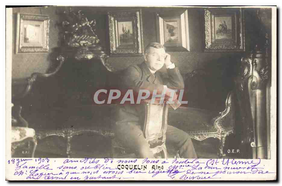 Portrait d'homme — Coquelin Aîné à Toulon (St-Ulphenne) — O.E.P.