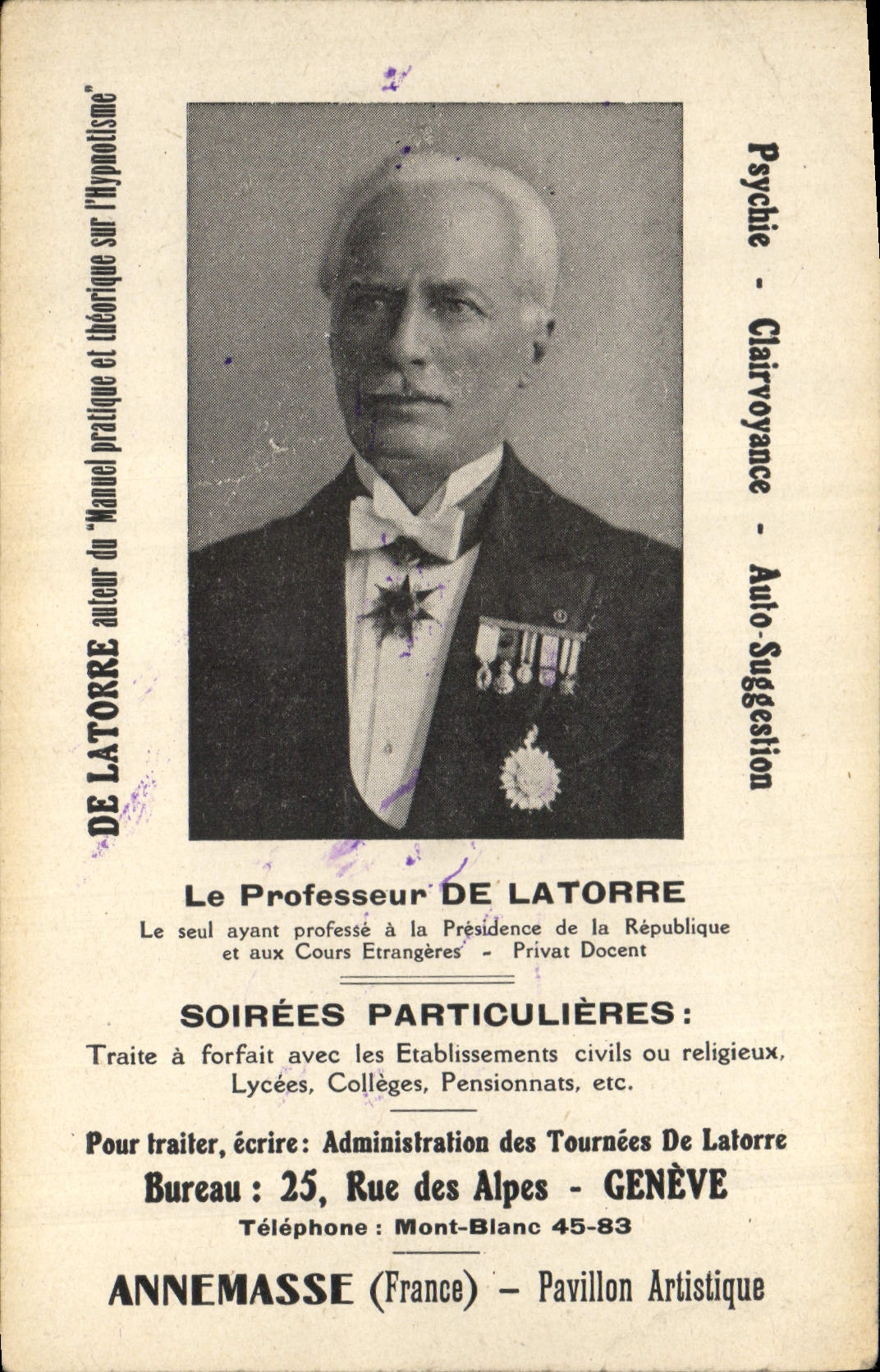 CPA Professeur De Latorre Annemasse 