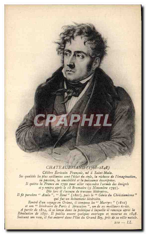CPA Chateaubriand Ecrivain 