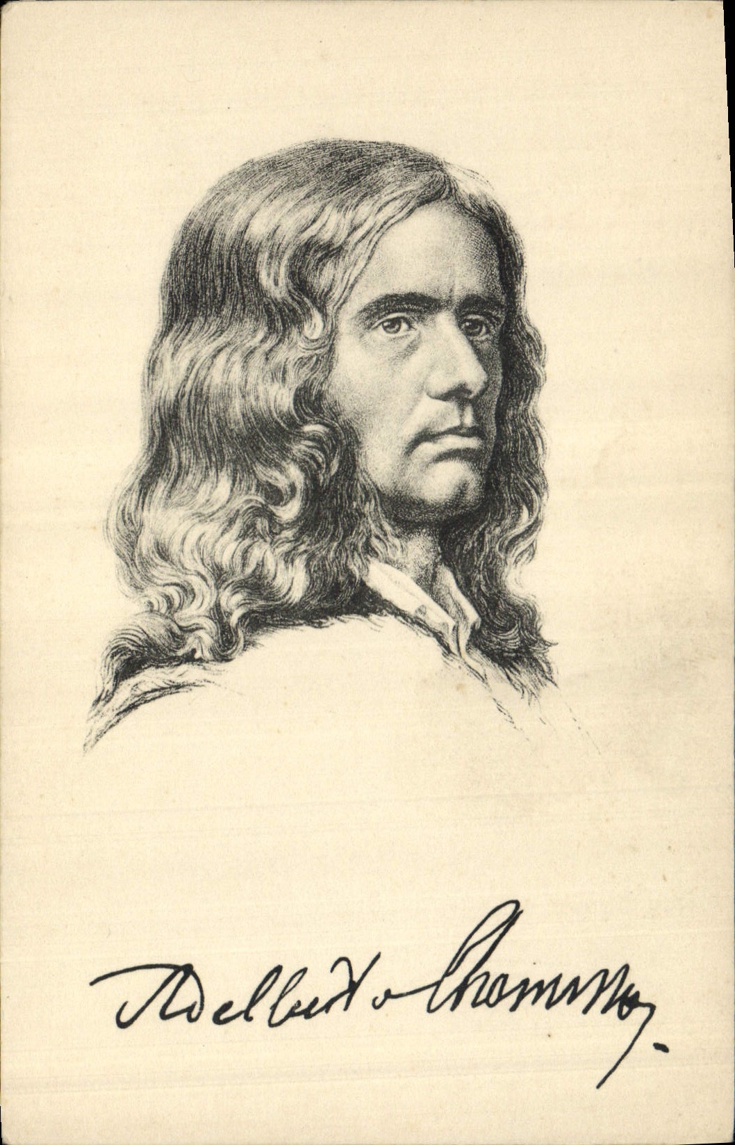 Adalbert von Chamisso — portrait gravé — Stengel & Co., Dresden 48075
