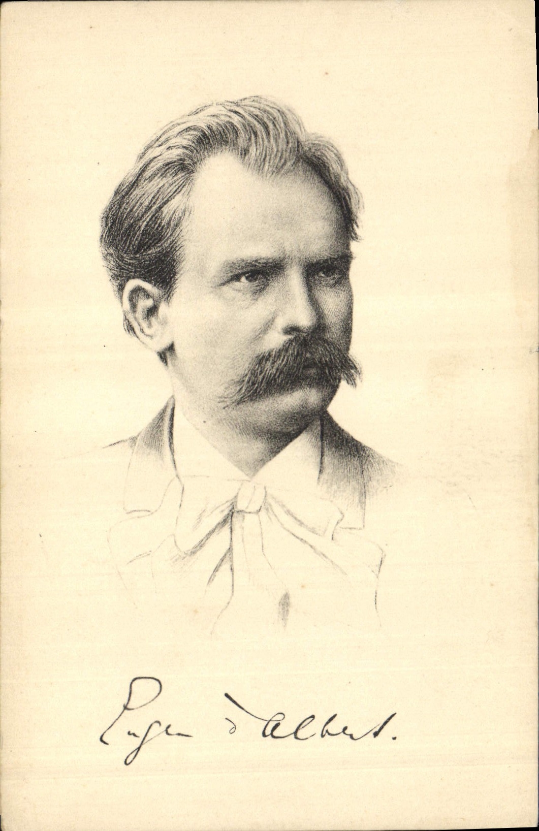 Eugen d'Albert — Pianiste et compositeur — Stengel & Co., Dresden 49033 - Recto