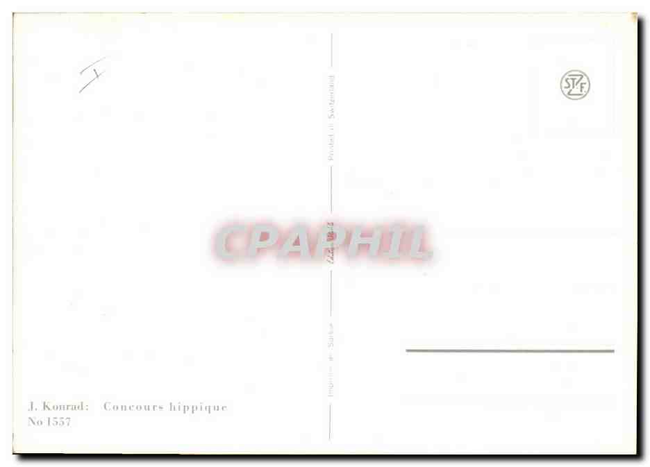 Concours hippique — Suisse — J. Konrad, No 1557 — Reverso
