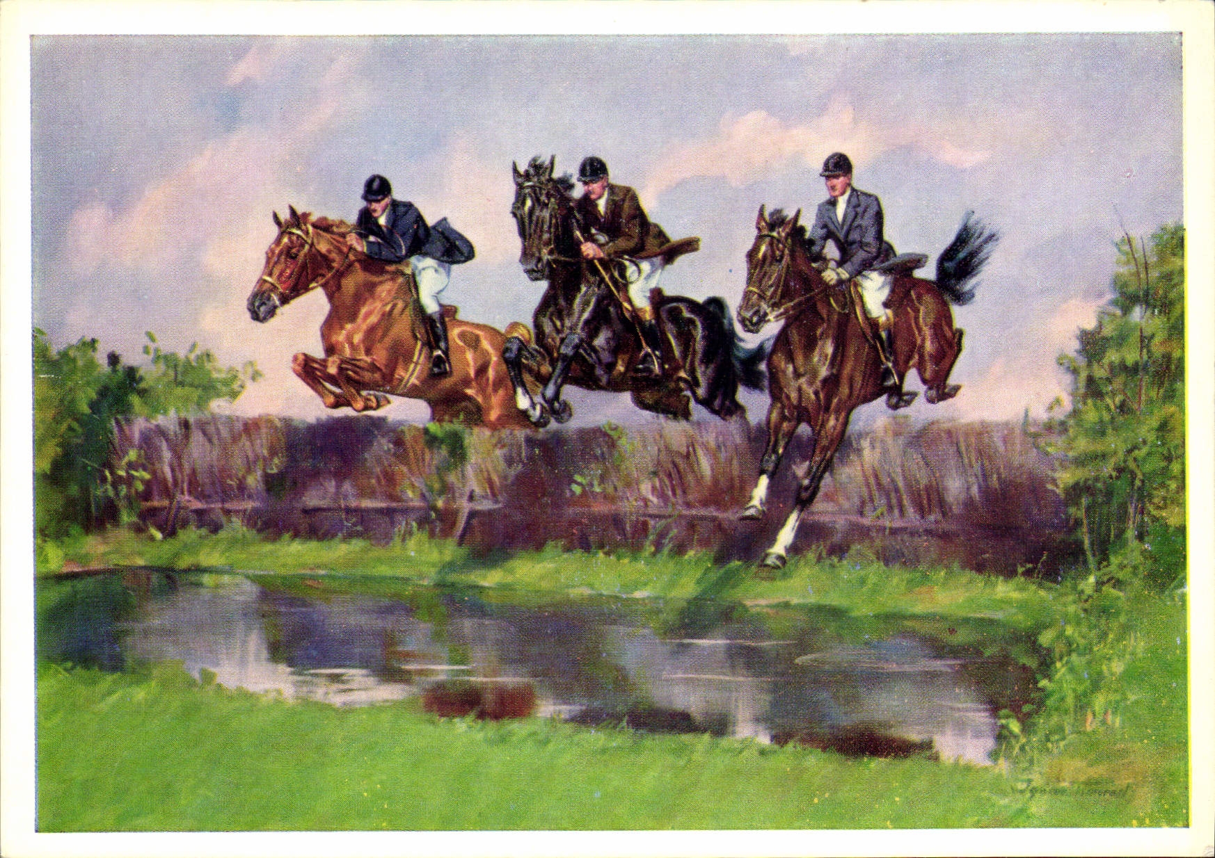 Steeplechase — saut d'obstacles — J. Konrad, No 1558