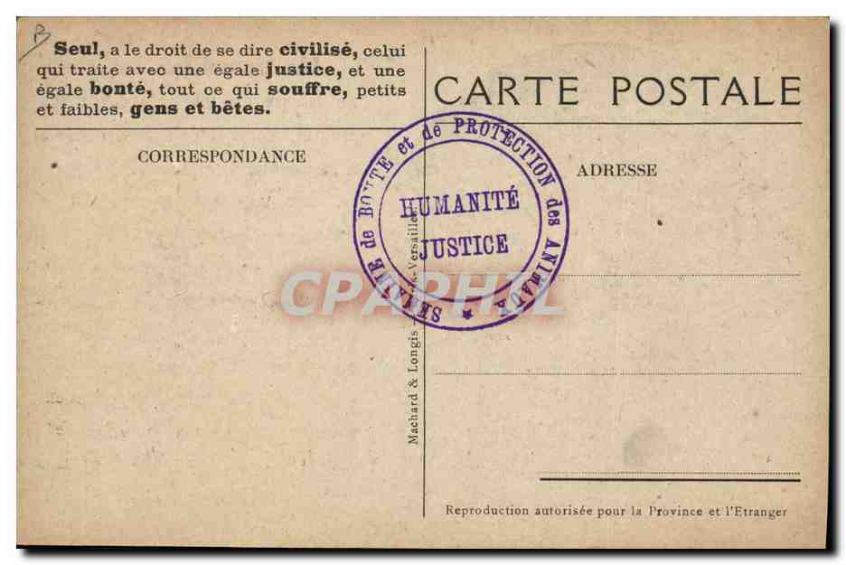 Un travailleur conscient — une caricature d'un homme caressant un cheval — éditée par Machard & Longis — Reverso