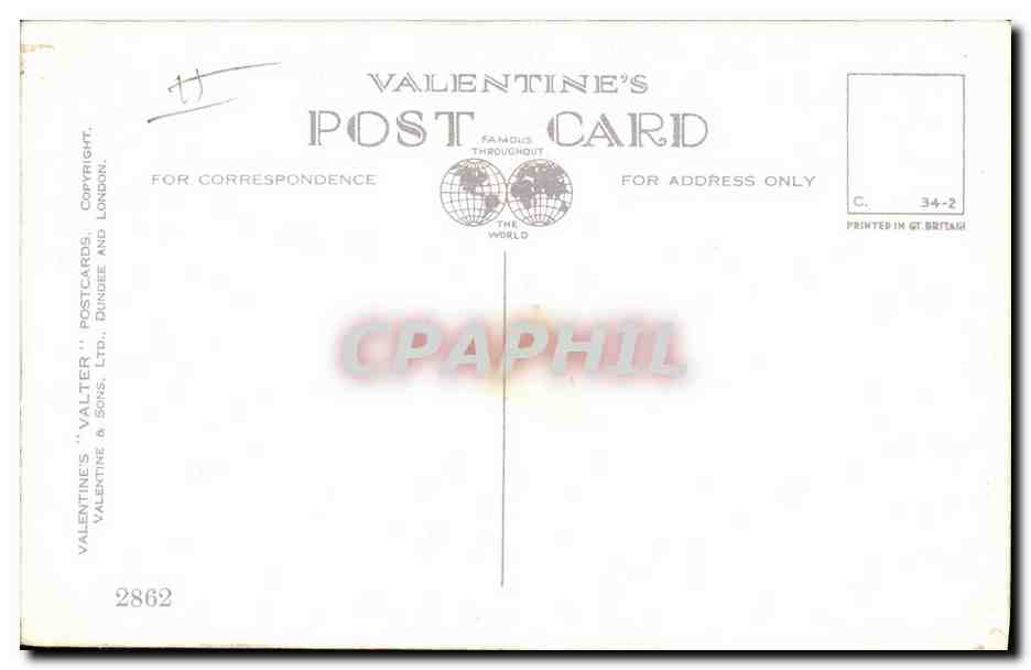 Cheval et poulain — Sous la protection maternelle — Florence E. Valter, n° 2862 — Verso