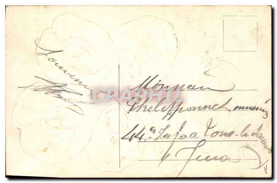Heureuse Année 1908 — trèfle à quatre feuilles — éditeur non identifié — Verso