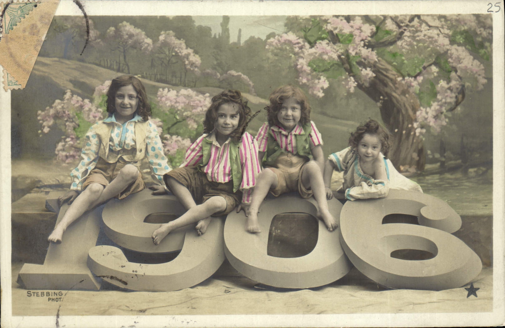 Quatre enfants — 1906 — Stebbing Phot.