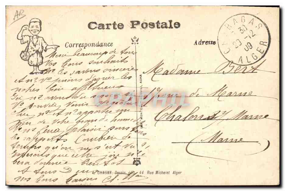 Cireurs de Argelia — Buena año — Chagny — Reverso