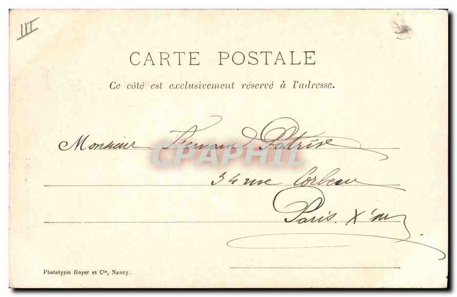 Decalogue of Death — 1908 — Phototypie Royer et Cie, Nancy — Back