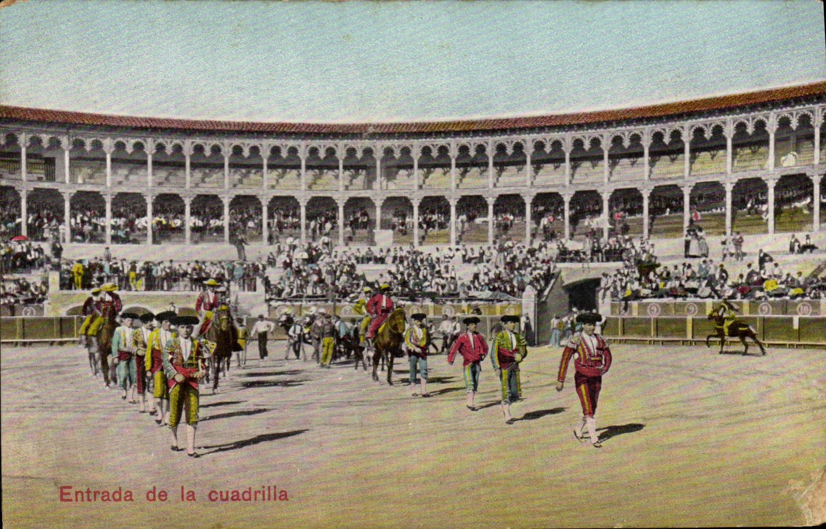 CPA Corrida Course de taureaux Entrada de la cuadrilla 
