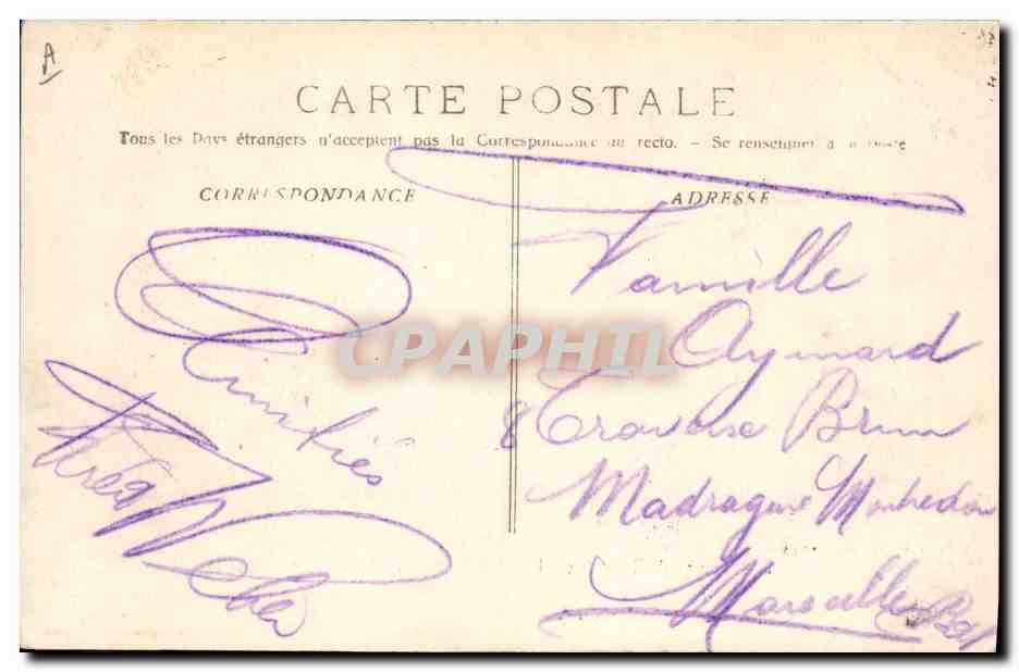 Course de Taureaux — Une bonne paire de banderilles au cuarto — P. Ruat, Édit., Marseille — Verso