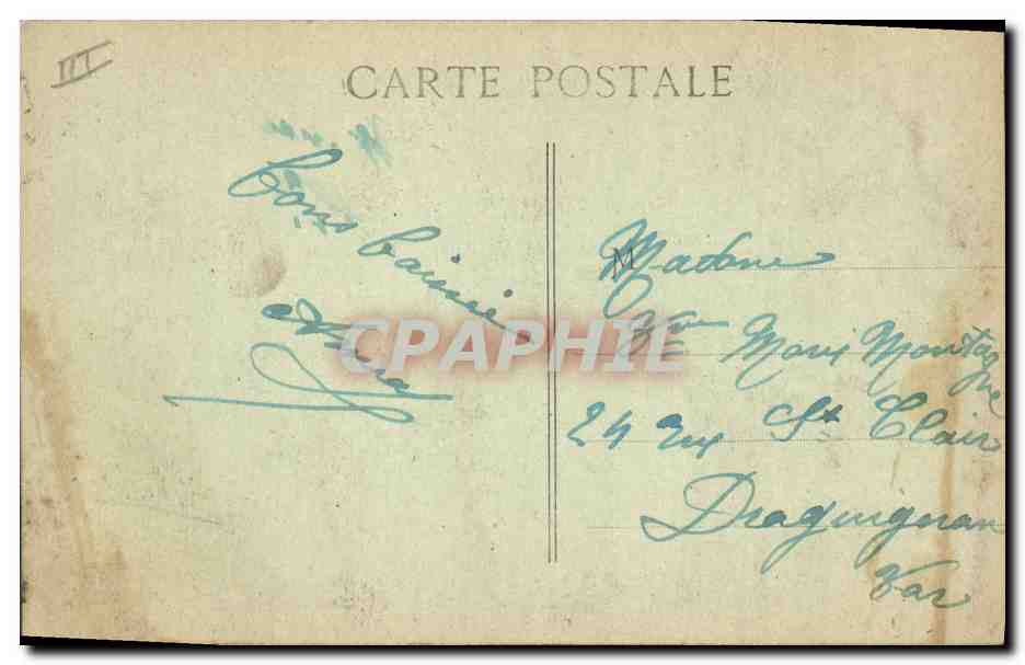 CPA Bateau de Guerre Patrie Cuirasse a tourelles  — Verso
