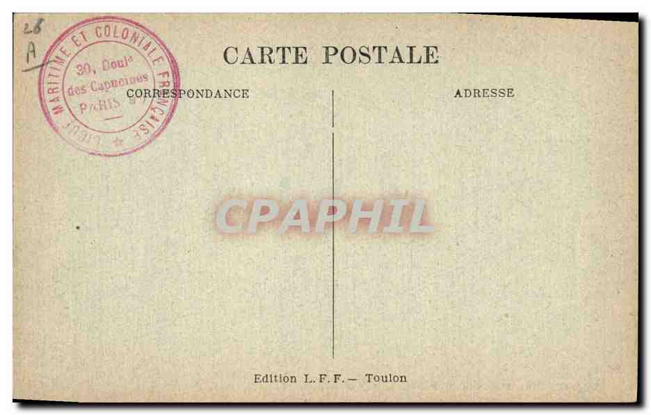 Bateau de guerre français PATRIE — Marine Française — Édition L.F.F. Toulon — Reverso