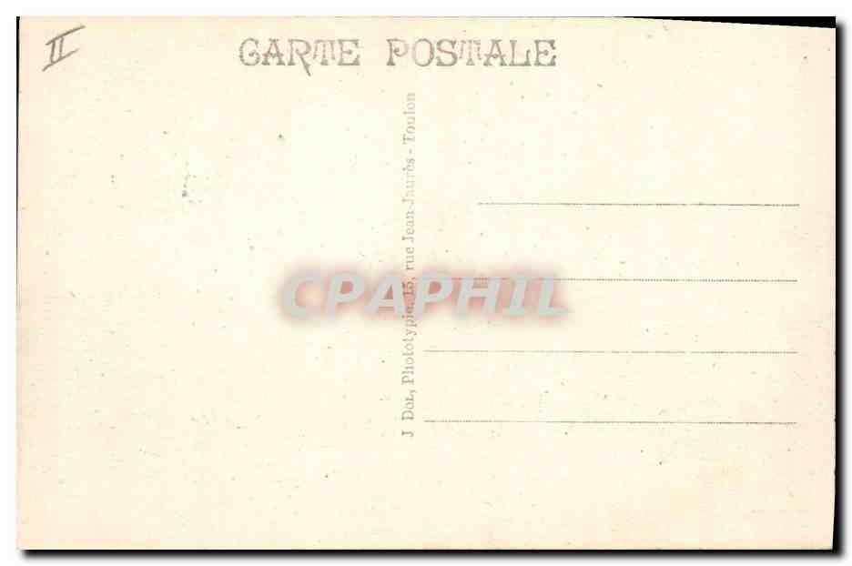 CPA Bateau de Guerre Paris Dreanougth  — Verso
