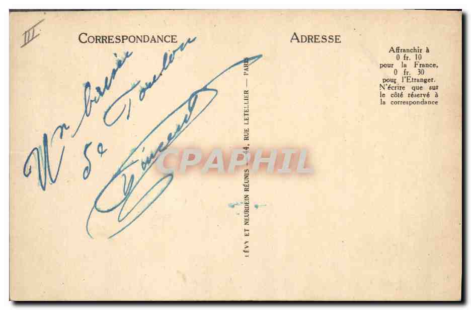 CPA Bateau de Guerre Patrie Cuirasse de 1er rang  — Verso