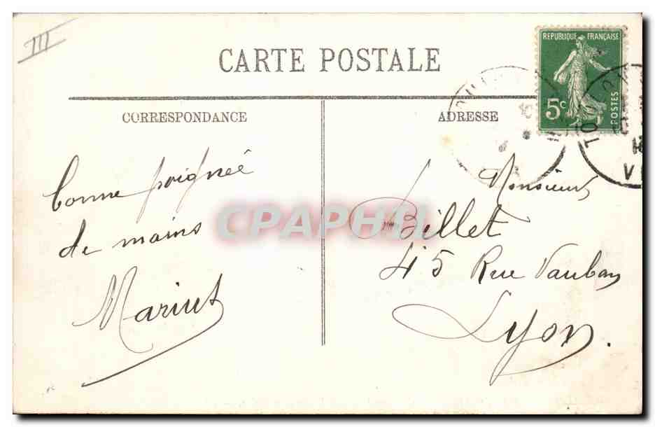 Marine française — Le cuirassé "Patrie" par gros temps — LL. — n°52 — Reverso