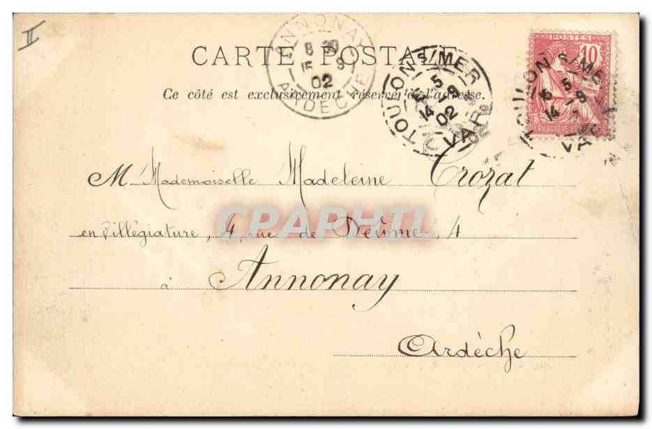 CPA Bateau de Guerre Tourelle arriere du Pothuau  — Verso