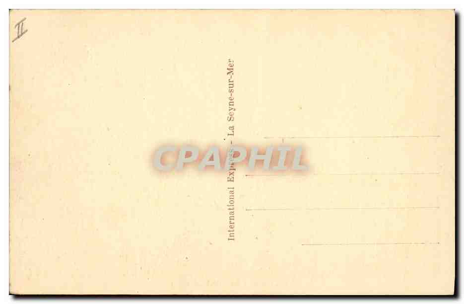CPA Bateau de Guerre Croiseur Primauguet  — Verso