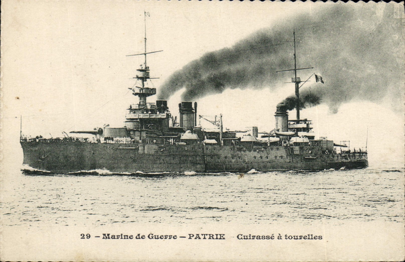 Patrie — Cuirassé à tourelles — Marine de Guerre