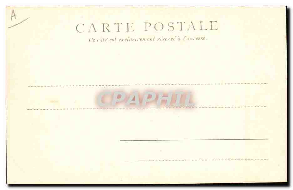 CPA Bateau de Guerre Redoutable  — Verso