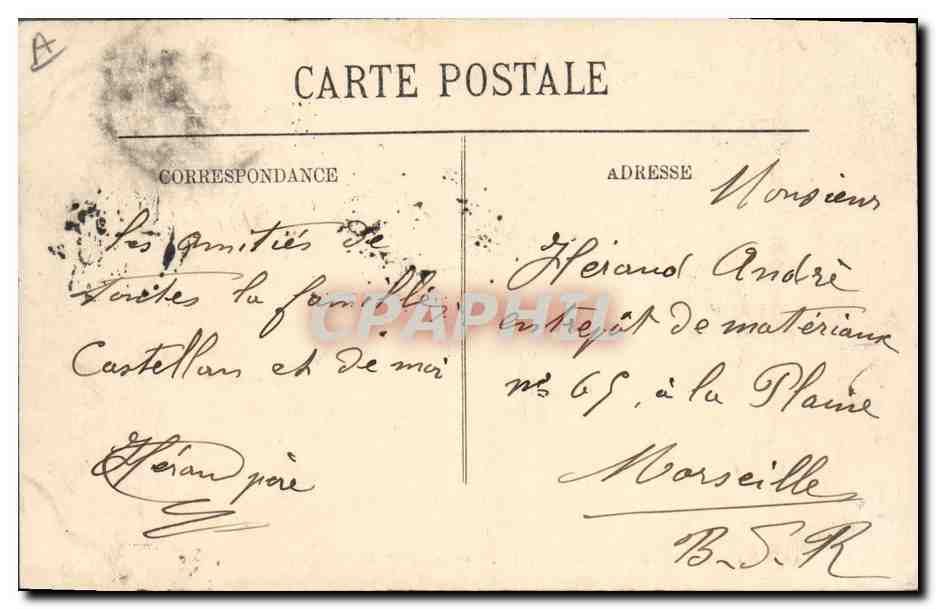 CPA Bateau de Guerre Republique Cuirasse de 1er rang  — Verso