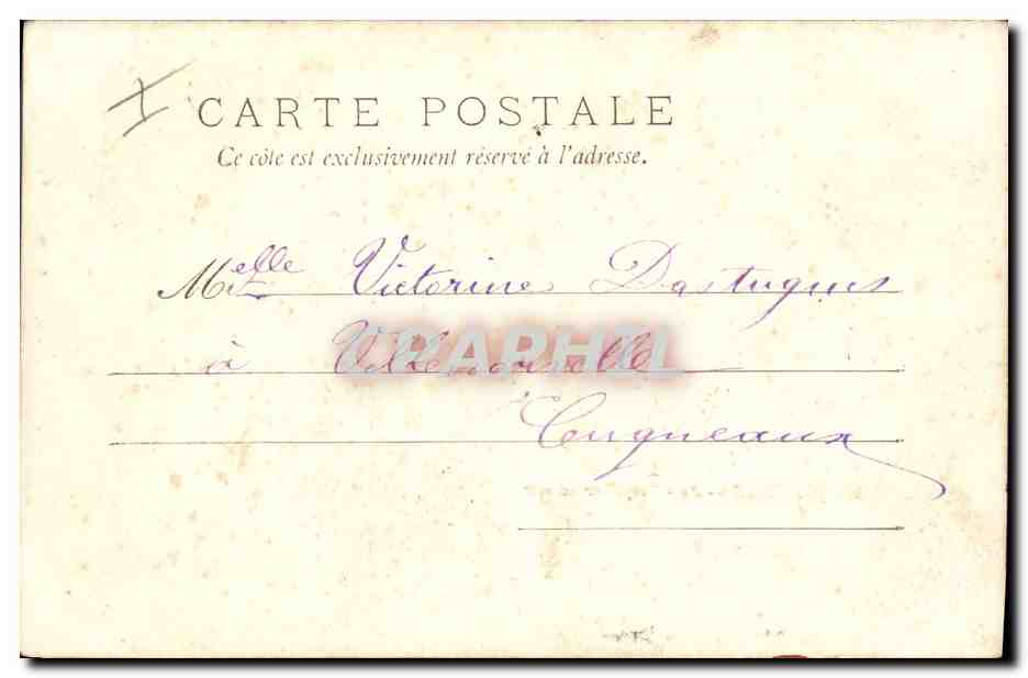 La Rochelle — 3o — Torpilleur en mer — Souvenir de Lissac — Reverso