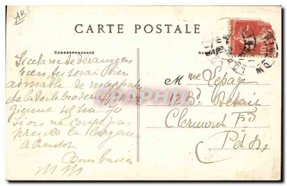 CPA Folklore Artisane de Douarnenez  — Verso