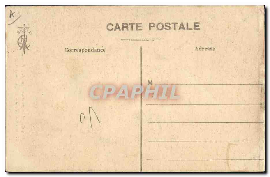 CPA Folklore Coiffe de Legue Saint Brieuc  — Verso