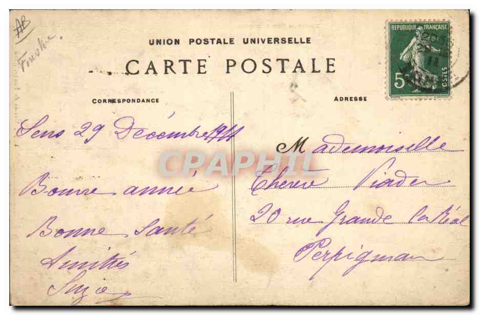 CPA Folklore Maries de Pont L'Abbe Mariage  — Verso